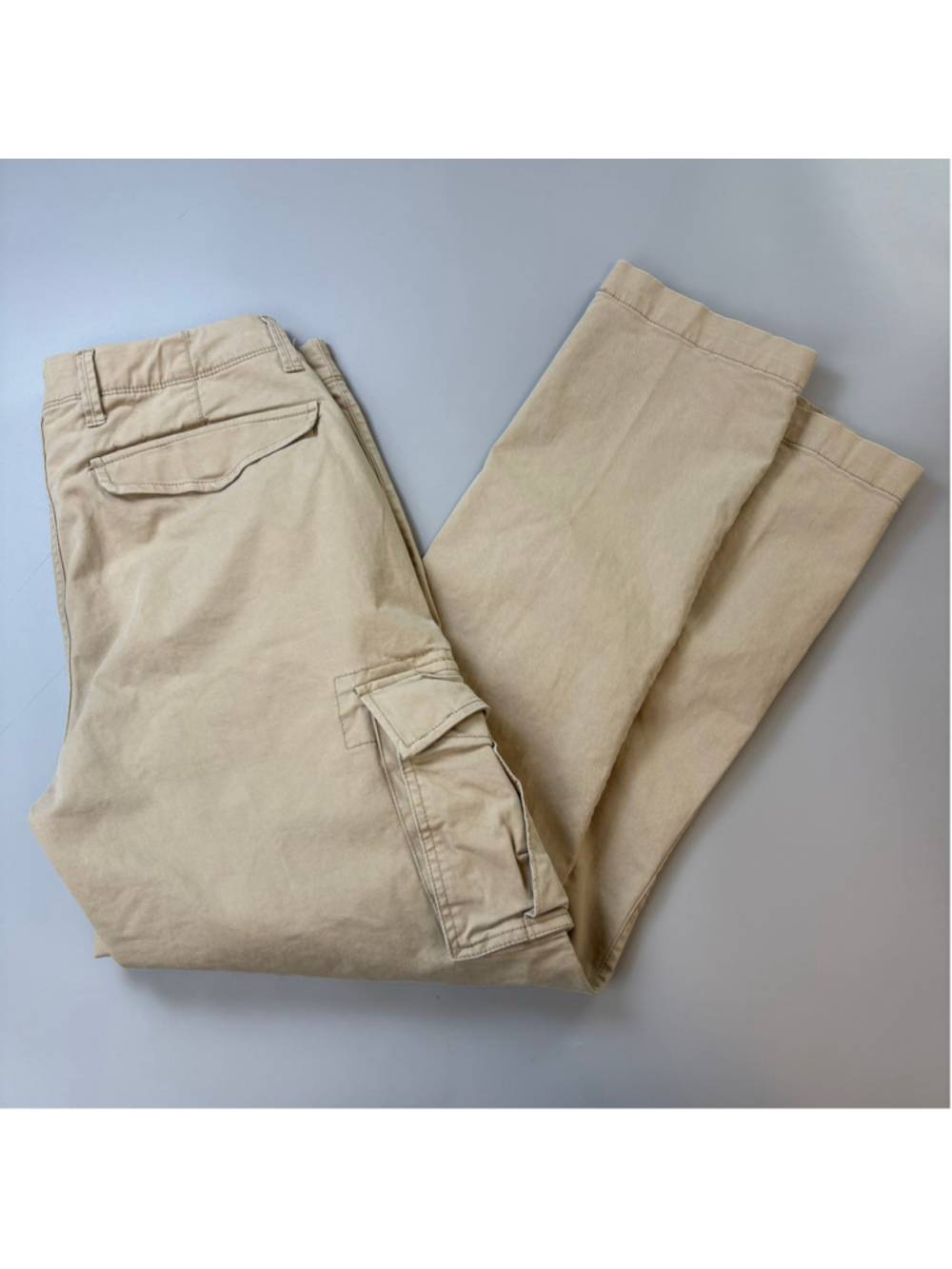 Gap Cargo Pants Beige Mens 34x32 Flex Utility Casual Varsity Heritage Neutral